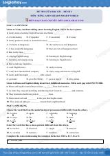Đề thi giữa kì 1 Tiếng Anh 9 iLearn Smart World - Đề số 2
